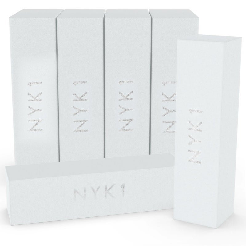 NYK1 White Nail Buffer Sanding Block - (Pack of 10) NYK1 Professional Salon Quality Grit Nail Buffer File for Sanding, Filing Natural, Shellac or Acrylic Gel Nails - Image 3